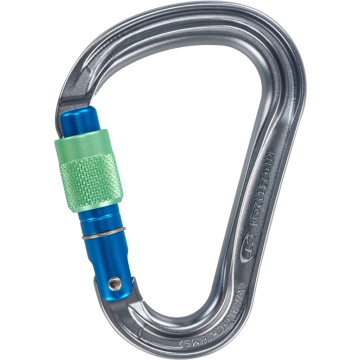 Moschettone Climbing Technology Warlock HMS Grigio / Azzurro / Verde 