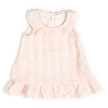 Vestito da bambina Bamboom Smanicato Stripe Pink (277)