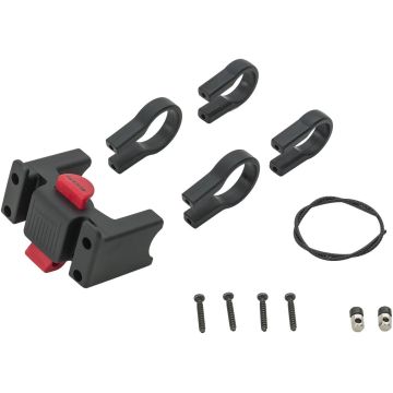 Attacco Vaude Klick Fix System per borse da manubrio Black