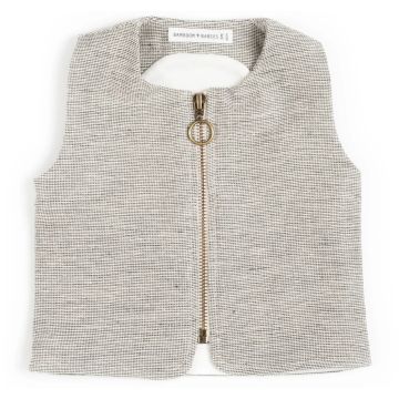 Gilet da bambino Bamboom Orso con zip Blu (07)