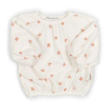 Maglia da bambina Bamboom a maniche lunghe Print Lucky Leaves (280)