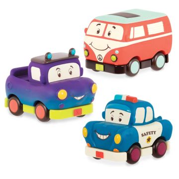 Set di macchinine B. Toys Mini Wheee-Ls!® Pull-back