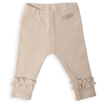 Leggings da bambina Bamboom con bordo volant Warm Pink (426)