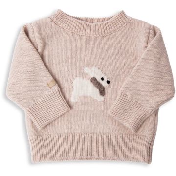 Maglia da bambina Bamboom Knitted Coniglio Pink (012)