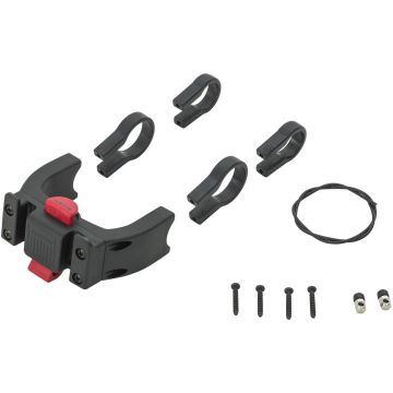 Attacco Vaude Klick Fix System per borse da manubrio E-bike Black