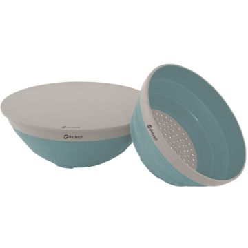Ciotola con scolapasta Outwell Collaps Bowl & Colander Set Classic Blue