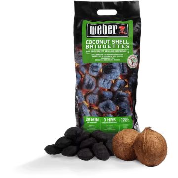 Bricchetti di guscio di noce di cocco Weber 8 kg