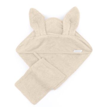Asciugamano Bamboom con guanto Almond 159
