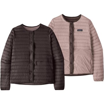 Giacca da donna Patagonia Lightweight Reversible Down Sweater™ Den Brown