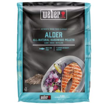 Pellet per barbecue Weber Legno 100% ontano 8 kg