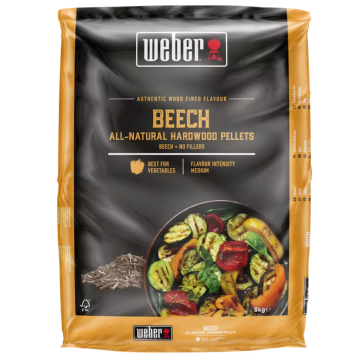 Pellet per barbecue Weber Legno 100% faggio 8 kg