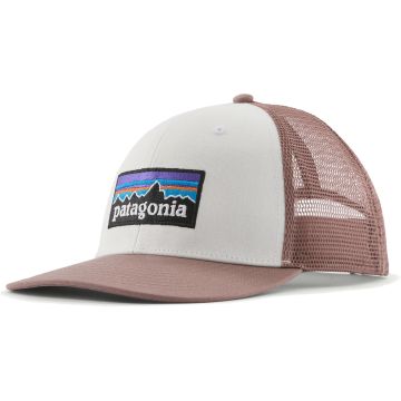 Cappellino Patagonia P-6 Logo Trucker Birch White