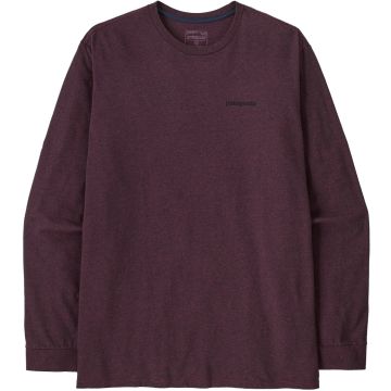 Maglia da uomo Patagonia Long-Sleeved P-6 Logo Responsibili-Tee&reg; Berry Fig