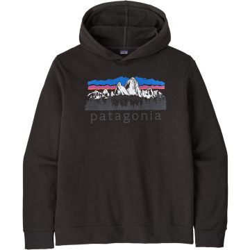 Felpa da uomo Patagonia Fitz Roy Foothills Daily Hoody Black