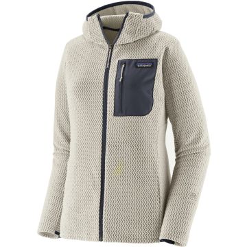 Pile da donna Patagonia R1® Air Fleece Full-Zip Hoody Birch White