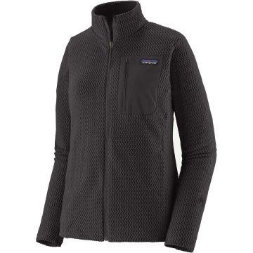 Pile da donna Patagonia R1® Air Fleece Zip-Neck Black