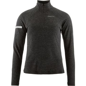 Maglia termica da donna Craft Wool LS Tee Black Melange