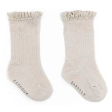 Calze con pizzo Bamboom Oyster Grey 112