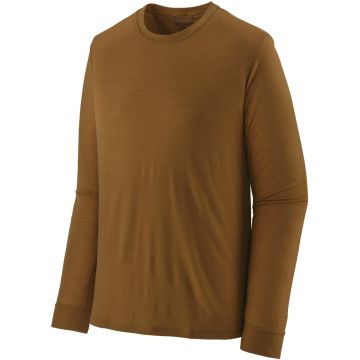 Maglia da uomo Patagonia Long-Sleeved Capilene® Cool Merino Blend Shirt Wolf Brown