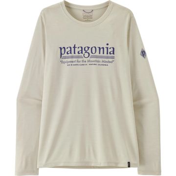 Maglia da donna Patagonia Long-Sleeved Capilene® Cool Daily Shirt - Hut Tripper Dyno White