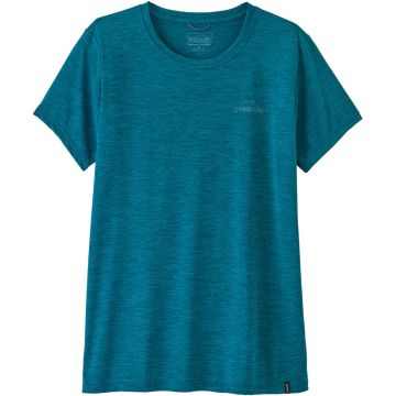  Maglia da donna Patagonia Capilene® Cool Daily Shirt - P-6 Cosmos Glacial Blue - Light Glacial Blue X-Dye