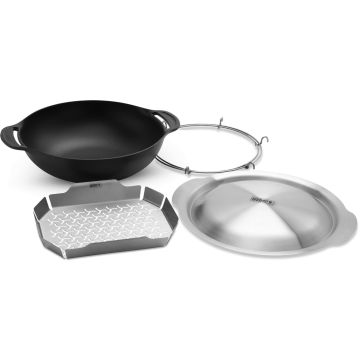 Wok con cestello di cottura a vapore Weber per sistema Crafted Gourmet BBQ System