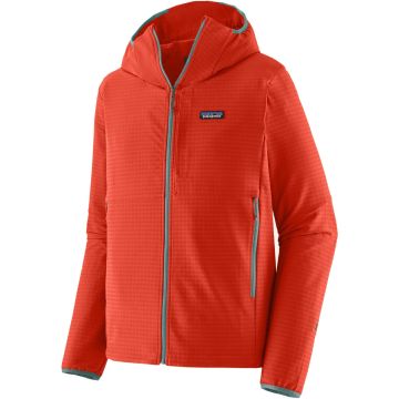 Pile da uomo Patagonia R1® TechFace Hoody Hot Ember