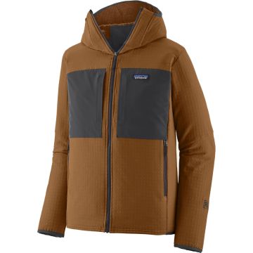Pile da uomo Patagonia R2® TechFace Hoody Deer Brown