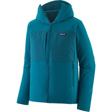 Pile da uomo Patagonia R2® TechFace Hoody Glacial Blue