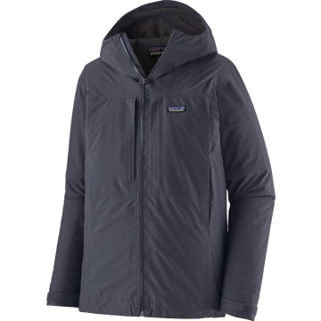 Giacca da uomo Patagonia Insulated Boulder Fork Rain Smolder Blue
