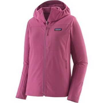 Pile da donna Patagonia R2® CrossStrata Hoody Faded Magenta