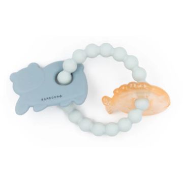 Massaggiagengive Bamboom Orso & Pesce Ocean blu
