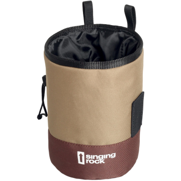 Porta magnesite Singing Rock Chalk Bag Duo brown/gold