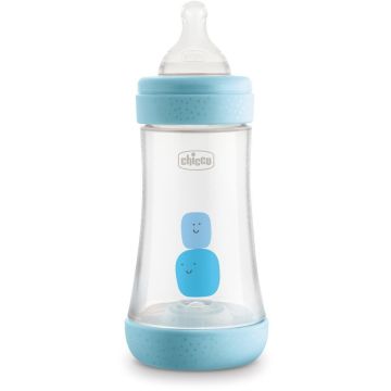 Biberon Chicco Perfect 5 240 ml Flusso medio Azzurro