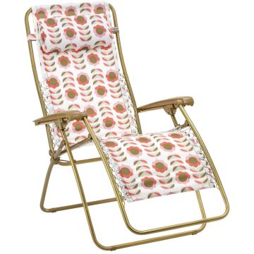 Sedia a poltrona LaFuma Rsxa Airlon Arancione Retro Bronzor