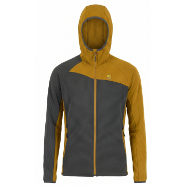 Pile da uomo Karpos Averau Full-Zip Hoodie Fleece Woodl.Gray/Bronze