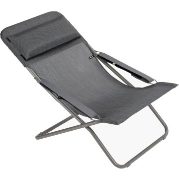 Sedia a sdraio LaFuma Transabed Batyline® Duo Grigio Obsidian