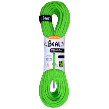 Corda da arrampicata Beal Opera 8.5 mm Golden dry x 60 m Green
