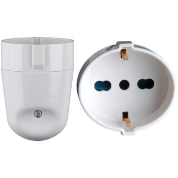 Presa schuko Rober 2P+T 10/16A 250V Bianca