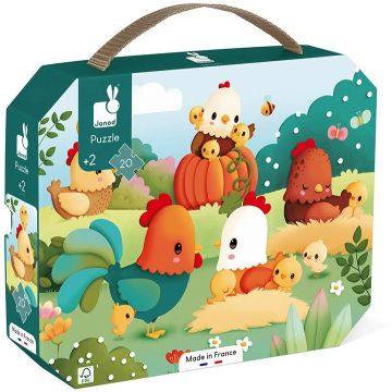 Puzzle Janod "Benvenuti nell'aia"