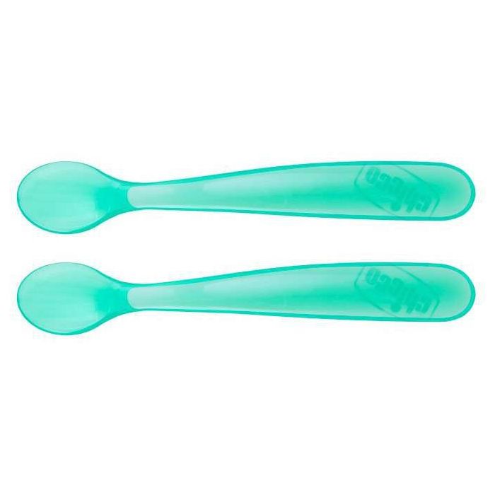 Cucchiaio in morbido silicone Azzurro