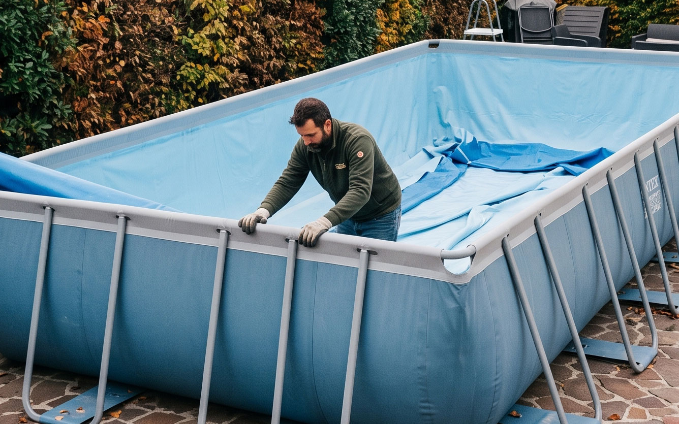 Guida al rimessaggio invernale della tua piscina fuori terra (senza stress!)